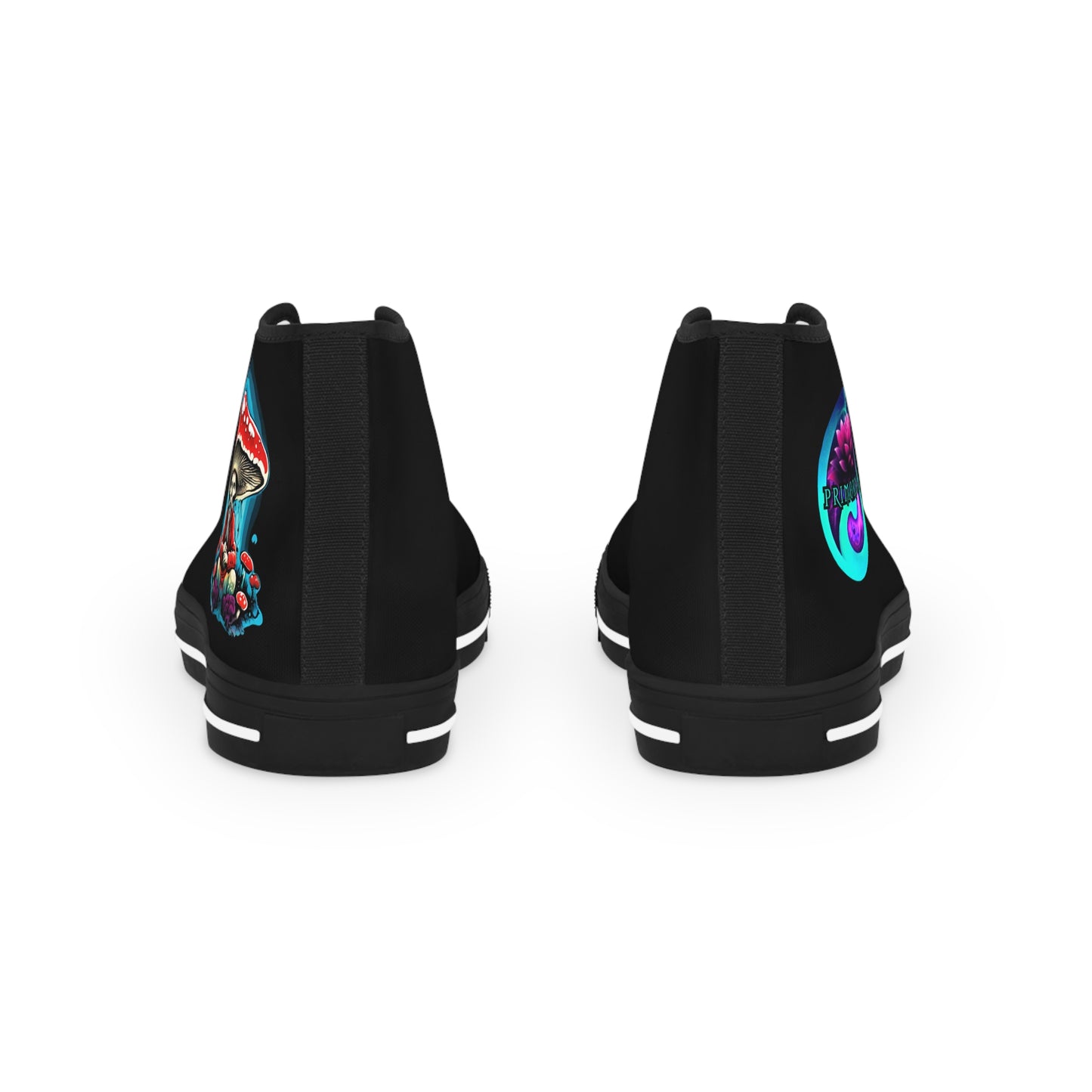 Men's High Top Sneakers with Colorful Cosmic Design - Trendy Comfortable Footwear for Everyday Style