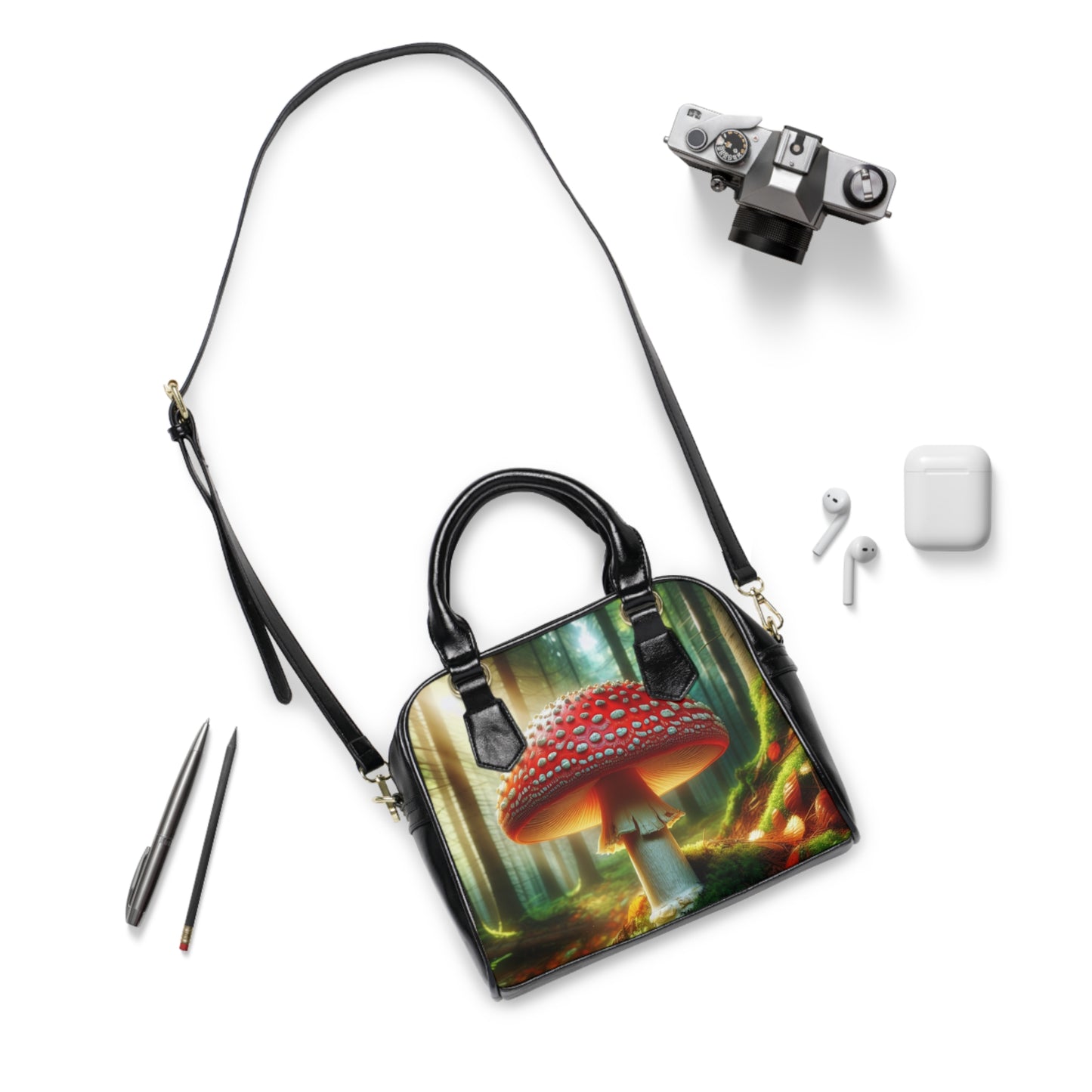 Amanita Muscaria Shoulder Handbag