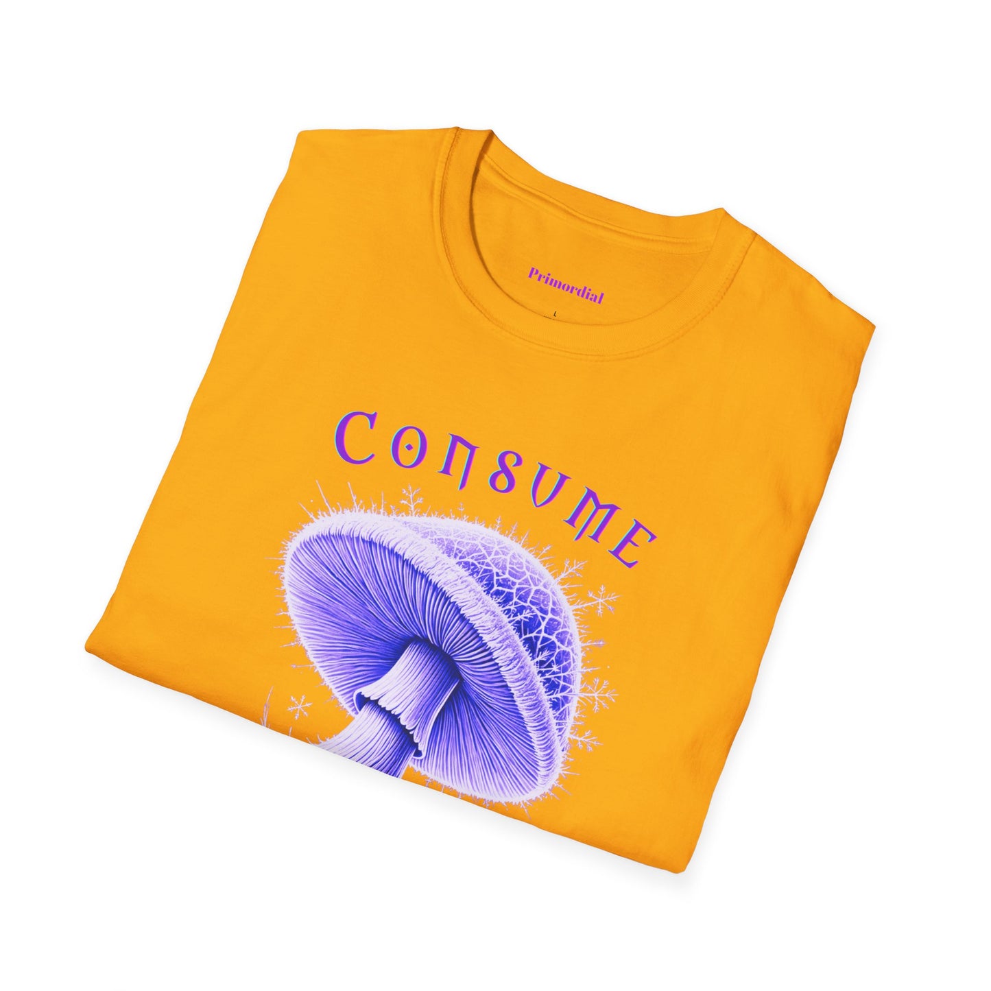 Consume Truth Unisex Softstyle T-Shirt - Psychedelic Mushroom Design