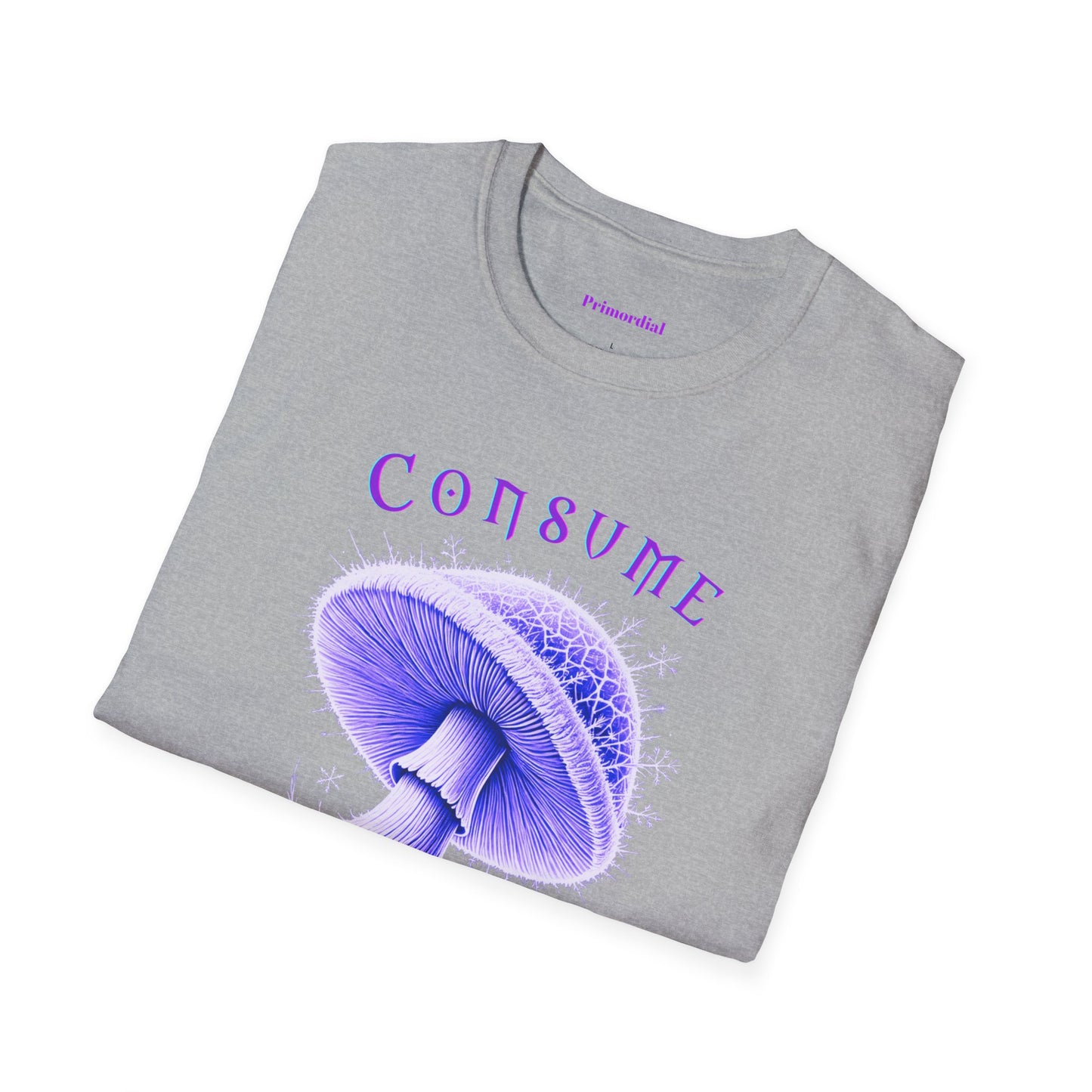 Consume Truth Unisex Softstyle T-Shirt - Psychedelic Mushroom Design