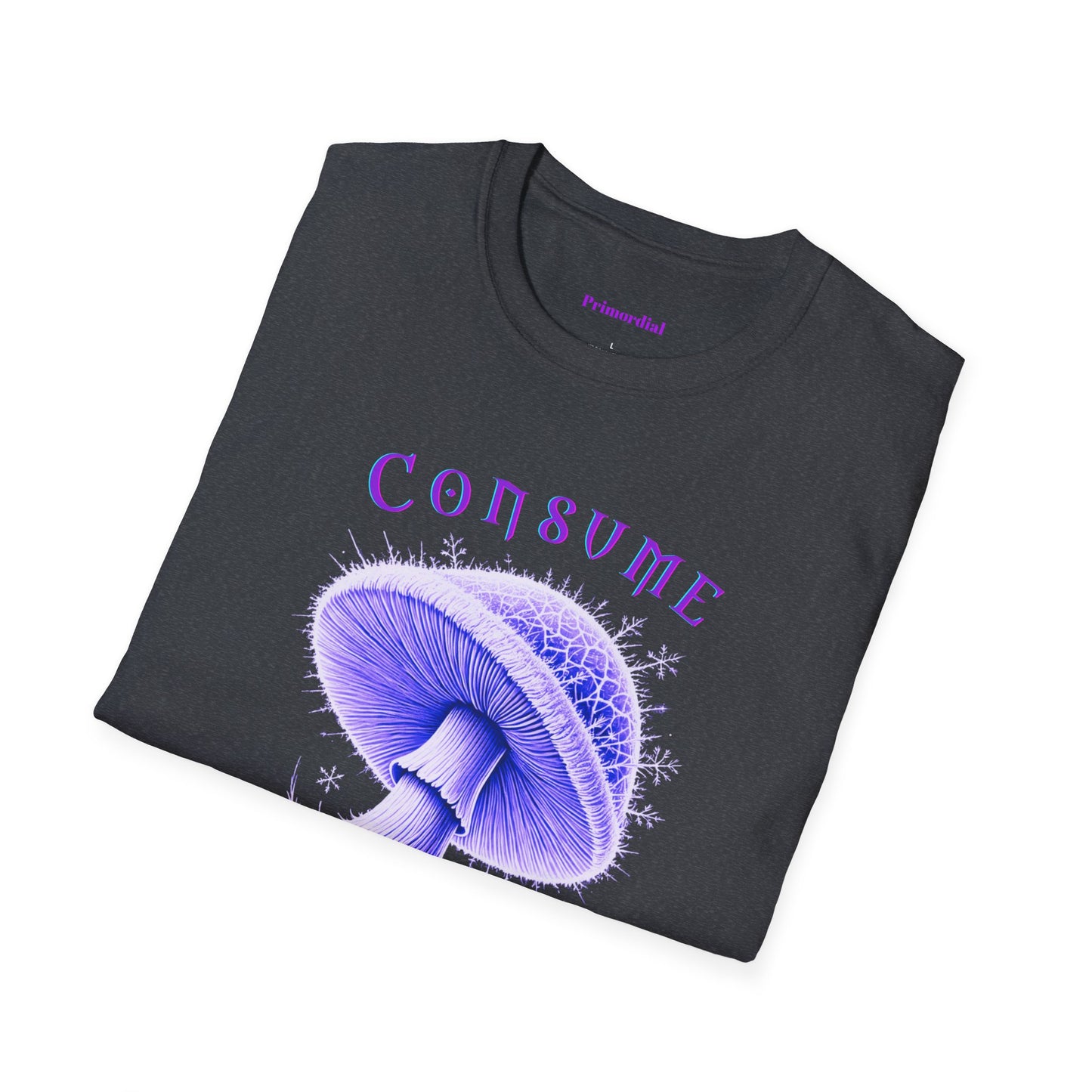 Consume Truth Unisex Softstyle T-Shirt - Psychedelic Mushroom Design