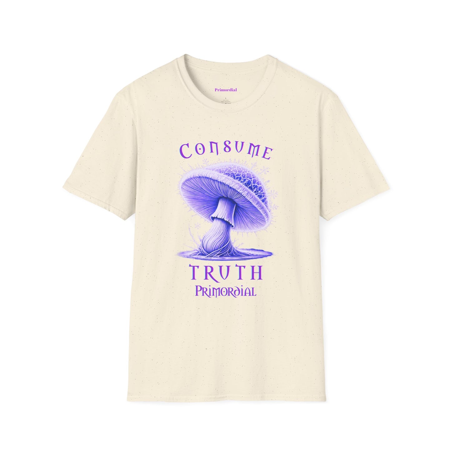 Consume Truth Unisex Softstyle T-Shirt - Psychedelic Mushroom Design