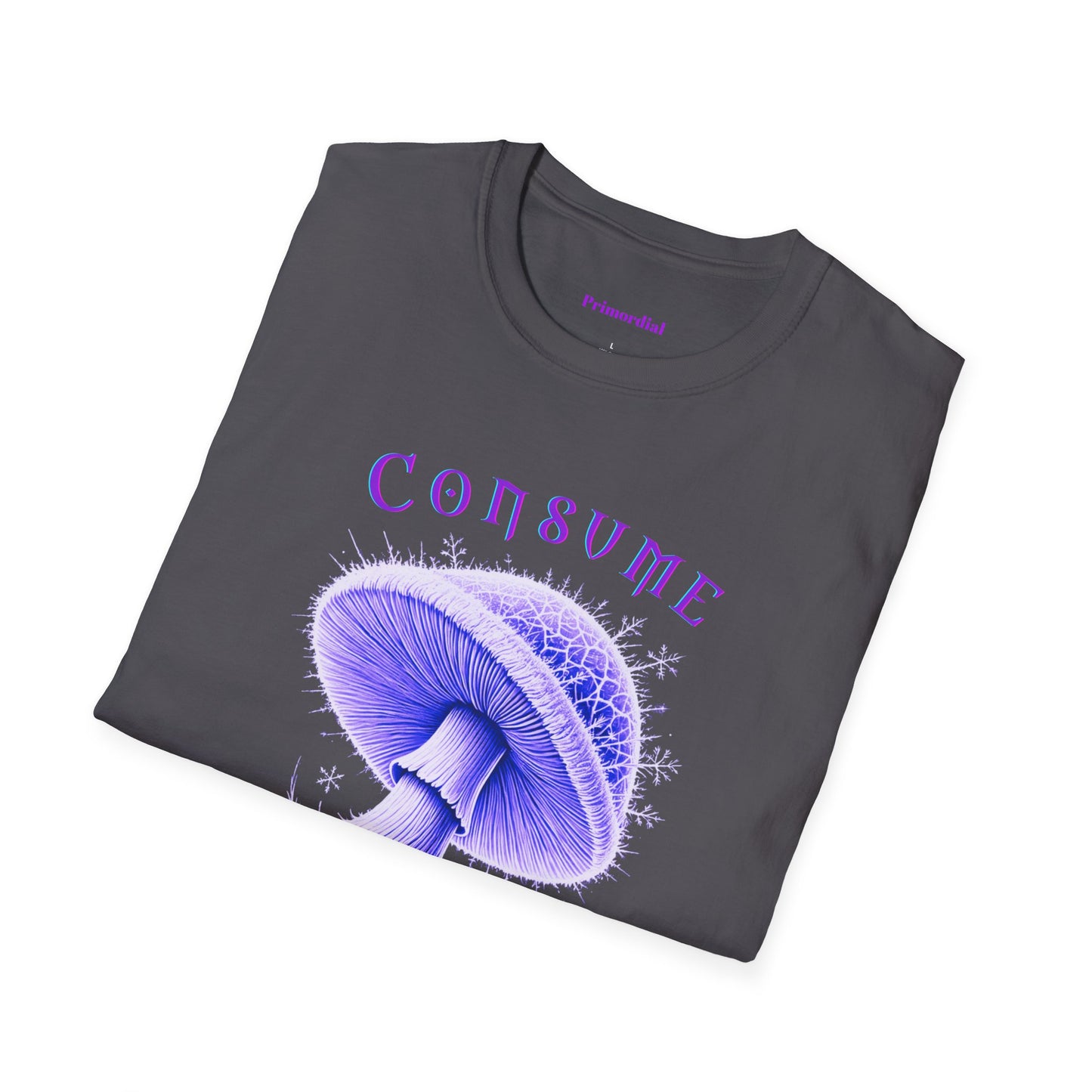 Consume Truth Unisex Softstyle T-Shirt - Psychedelic Mushroom Design