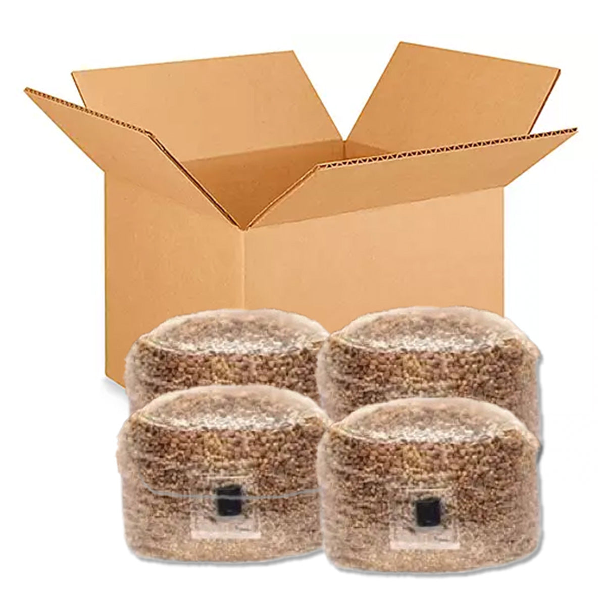 4-Pack Organic Sterilized Grain Spawn Bags