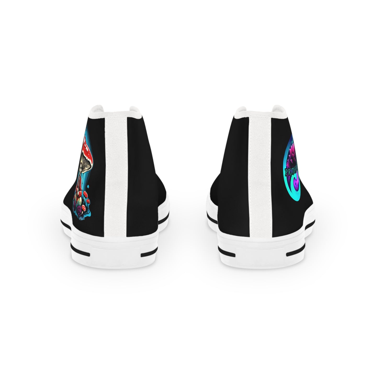 Men's High Top Sneakers with Colorful Cosmic Design - Trendy Comfortable Footwear for Everyday Style