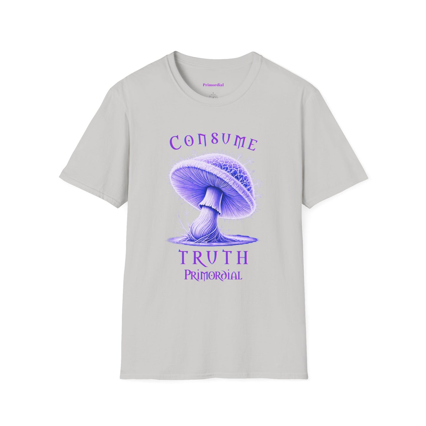 Consume Truth Unisex Softstyle T-Shirt - Psychedelic Mushroom Design