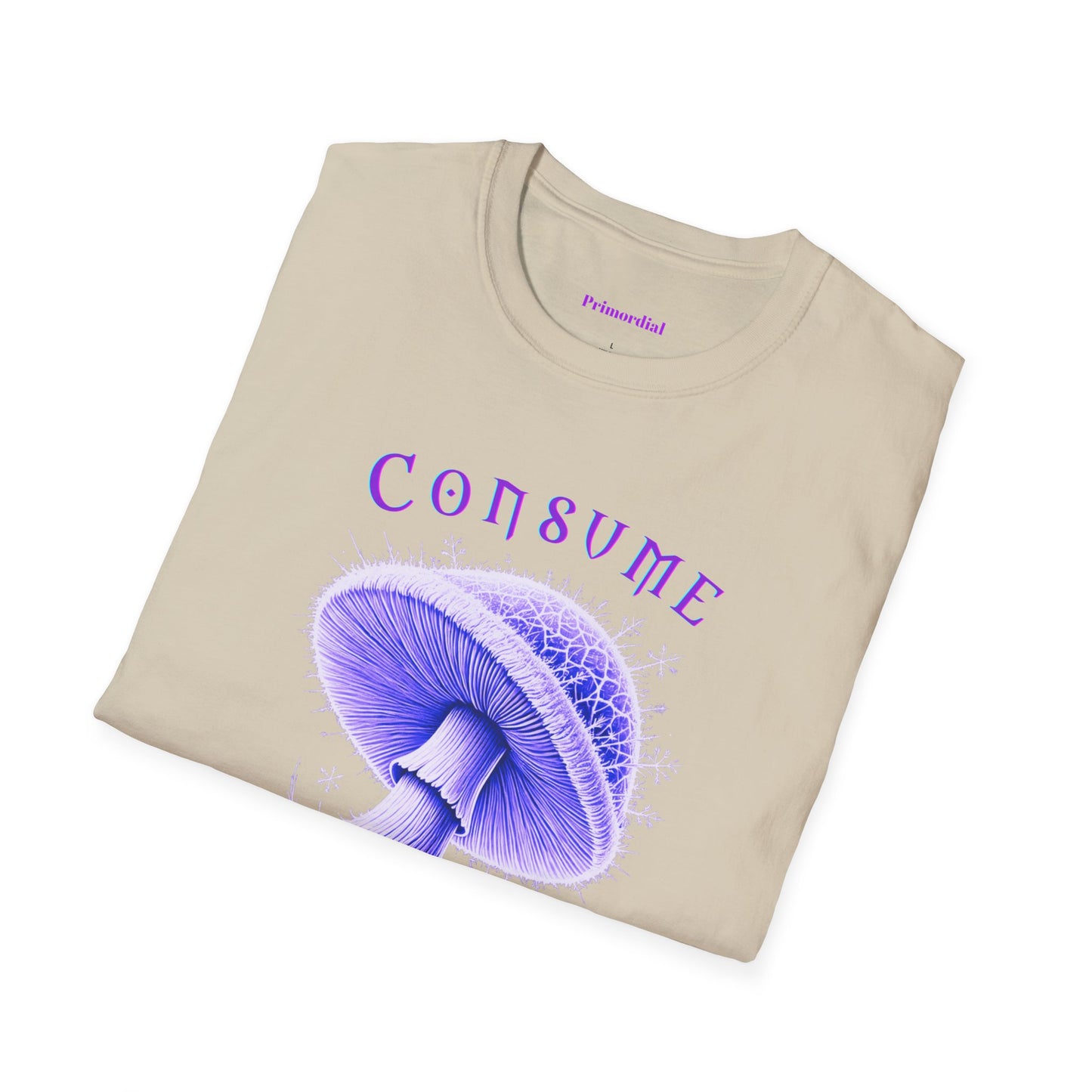 Consume Truth Unisex Softstyle T-Shirt - Psychedelic Mushroom Design
