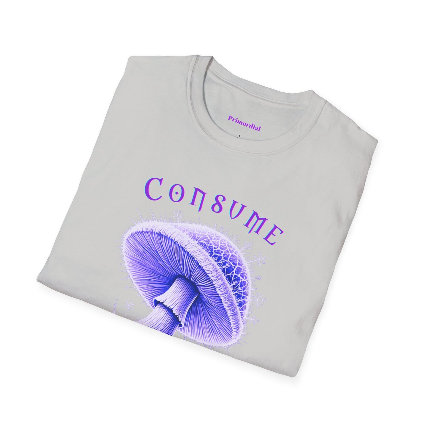 Consume Truth Unisex Softstyle T-Shirt - Psychedelic Mushroom Design