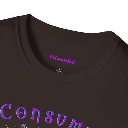 Consume Truth Unisex Softstyle T-Shirt - Psychedelic Mushroom Design