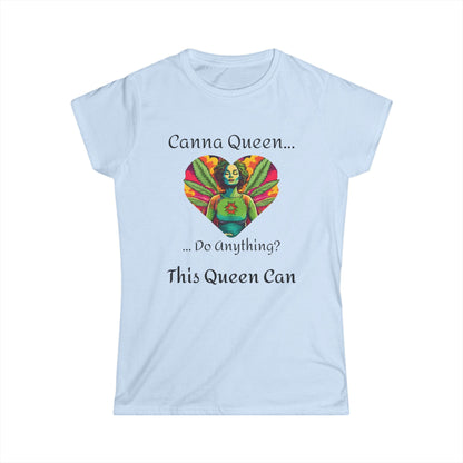 Canna Queen Women's Softstyle Tee - Fun Cannabis Graphic T-Shirt