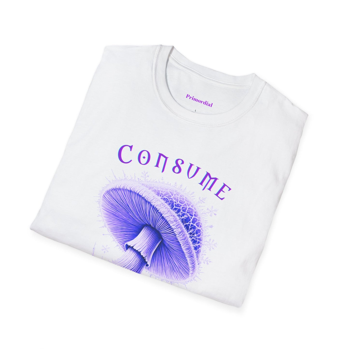 Consume Truth Unisex Softstyle T-Shirt - Psychedelic Mushroom Design