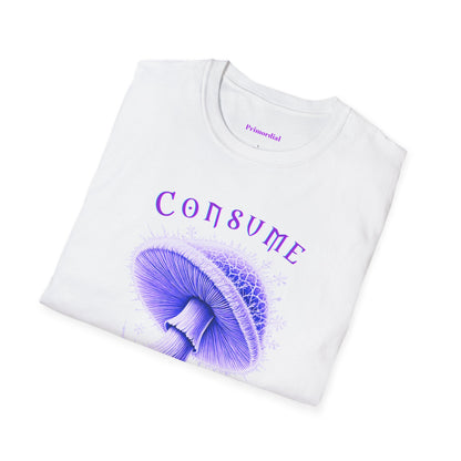 Consume Truth Unisex Softstyle T-Shirt - Psychedelic Mushroom Design
