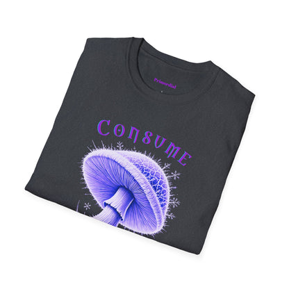 Consume Truth Unisex Softstyle T-Shirt - Psychedelic Mushroom Design