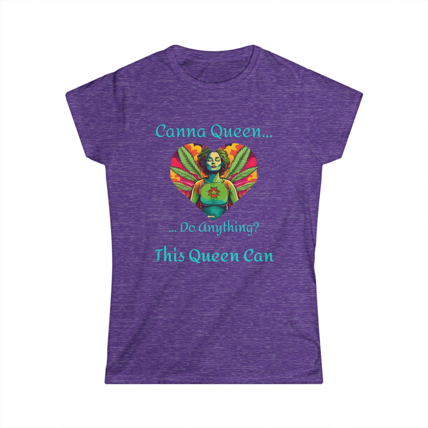 Canna Queen Women's Softstyle Tee - Fun Cannabis Graphic T-Shirt