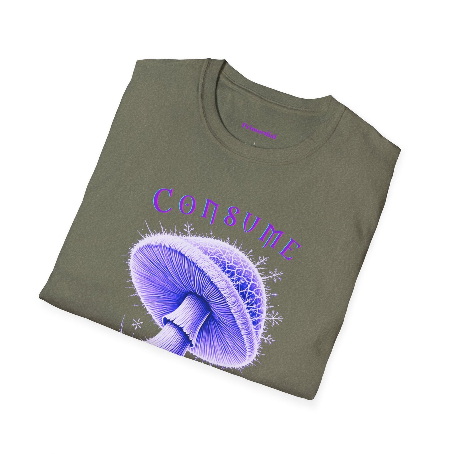Consume Truth Unisex Softstyle T-Shirt - Psychedelic Mushroom Design