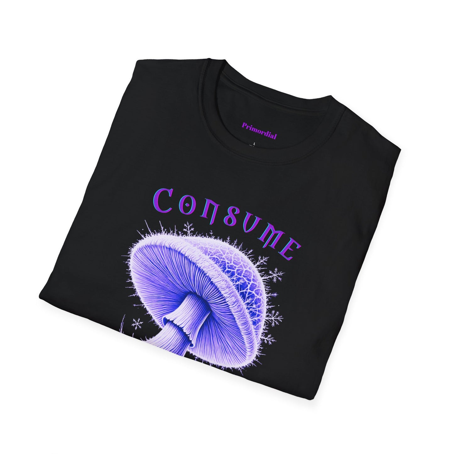 Consume Truth Unisex Softstyle T-Shirt - Psychedelic Mushroom Design