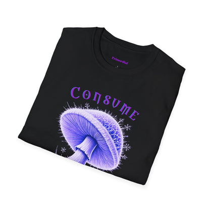 Consume Truth Unisex Softstyle T-Shirt - Psychedelic Mushroom Design
