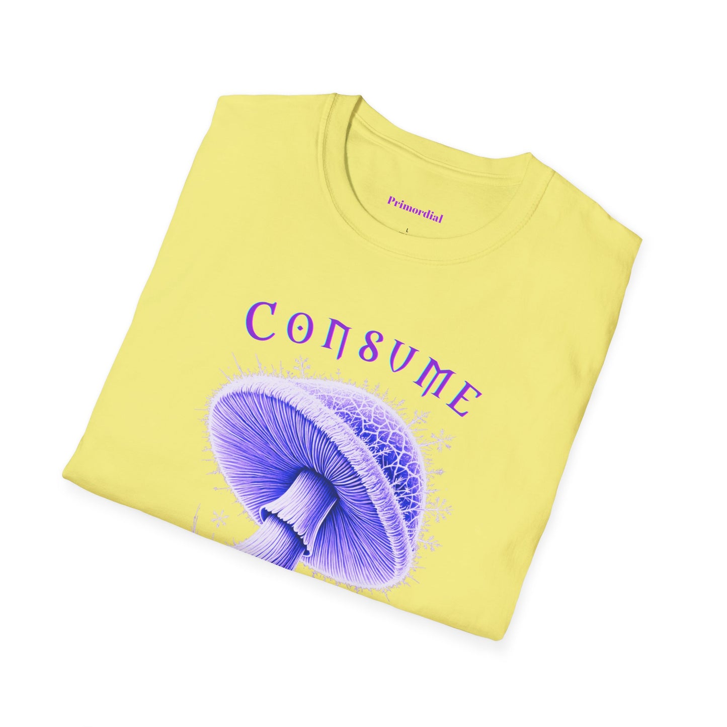 Consume Truth Unisex Softstyle T-Shirt - Psychedelic Mushroom Design