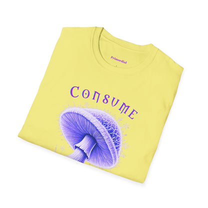 Consume Truth Unisex Softstyle T-Shirt - Psychedelic Mushroom Design