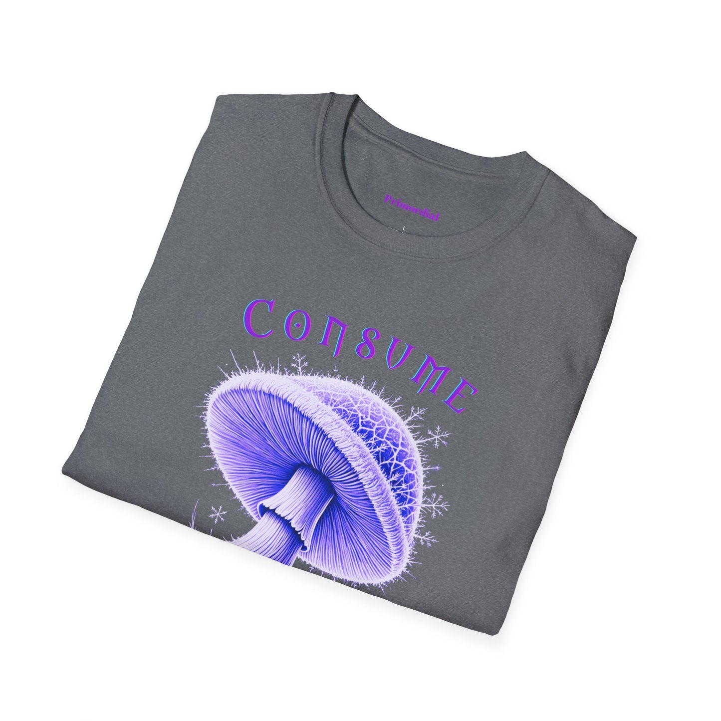 Consume Truth Unisex Softstyle T-Shirt - Psychedelic Mushroom Design