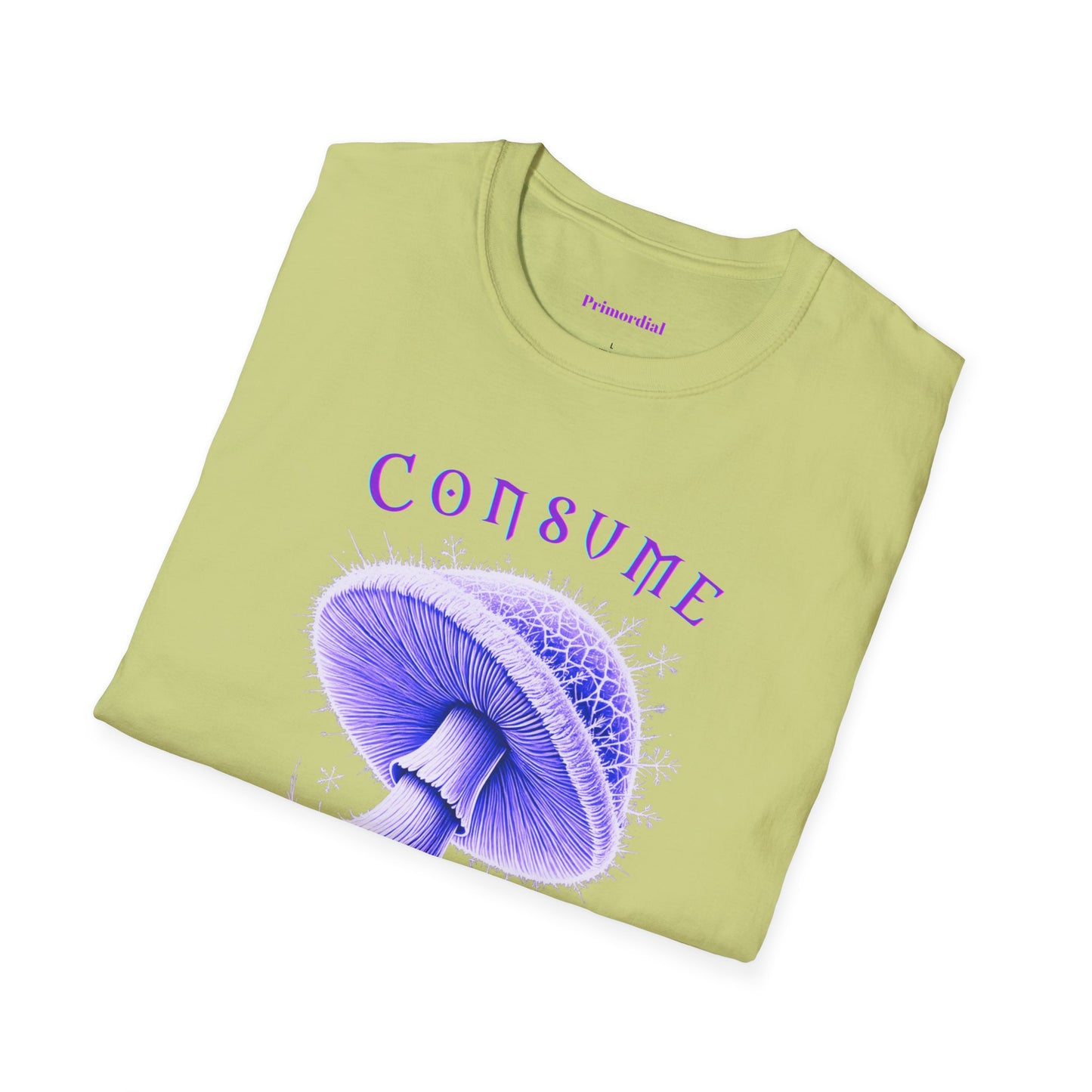 Consume Truth Unisex Softstyle T-Shirt - Psychedelic Mushroom Design