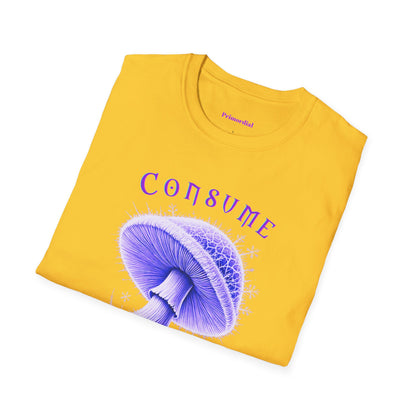 Consume Truth Unisex Softstyle T-Shirt - Psychedelic Mushroom Design