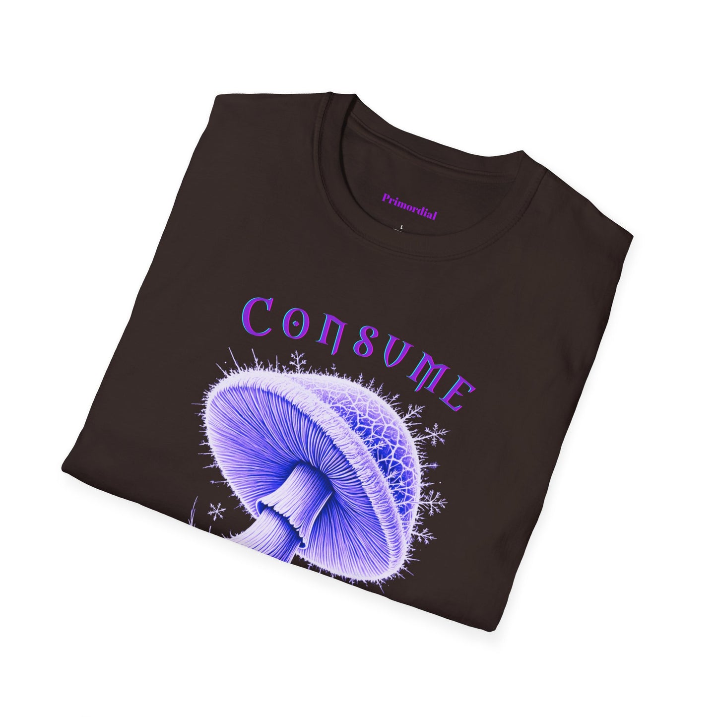Consume Truth Unisex Softstyle T-Shirt - Psychedelic Mushroom Design